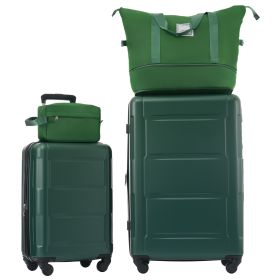 2 Piece Luggage Set with Bags Expanable Spinner Wheels ABS Lightweight Suitcase with TSA Lock 20inch+28inch