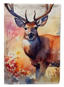 Deer Garden Flag Mailbox Flag Decorative Yard Flag Banner Outside Patio Artwork Yard Flower Beds, Garden Size, Multicolor