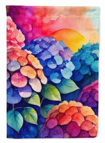 Hydrangeas in Color Garden Flag Mailbox Flag Decorative Yard Flag Banner Outside Patio Artwork Yard Flower Beds, Garden Size, Multicolor