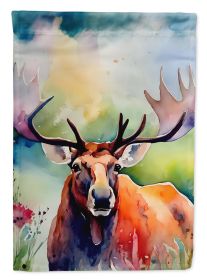 Moose Garden Flag Mailbox Flag Decorative Yard Flag Banner Outside Patio Artwork Yard Flower Beds, Garden Size, Multicolor