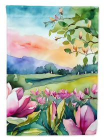 Louisiana Magnolias in Watercolor Garden Flag Mailbox Flag Decorative Yard Flag Banner Outside Patio Artwork Yard Flower Beds, Garden Size, Multi