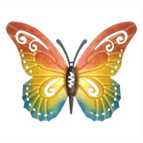 1pc/3pc, Vintage Iron Butterfly, Home Garden Themed Welcome Sign, Front Door Hanging Decor, Celebration Decor (Style: Model A)