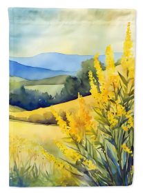 Kentucky Goldenrod in Watercolor Garden Flag Mailbox Flag Decorative Yard Flag Banner Outside Patio Artwork Yard Flower Beds, Garden Size, Multic (Default: Default)