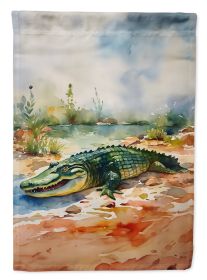 Alligator Garden Flag Mailbox Flag Decorative Yard Flag Banner Outside Patio Artwork Yard Flower Beds, Garden Size, Multicolor (Default: Default)