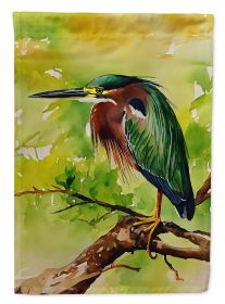 Green Heron Garden Flag Mailbox Flag Decorative Yard Flag Banner Outside Patio Artwork Yard Flower Beds, Garden Size, Multicolor (Default: Default)