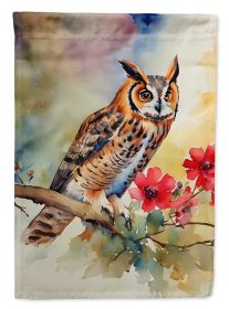 Long-Eared Owl Garden Flag Mailbox Flag Decorative Yard Flag Banner Outside Patio Artwork Yard Flower Beds, Garden Size, Multicolor (Default: Default)